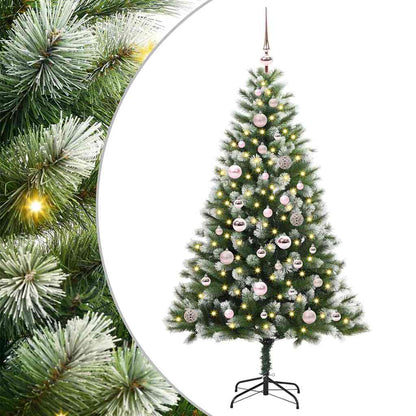 Umělý Sklápěcí Vánoční Stromeček S Flokovaným Sněhem 150 Cm