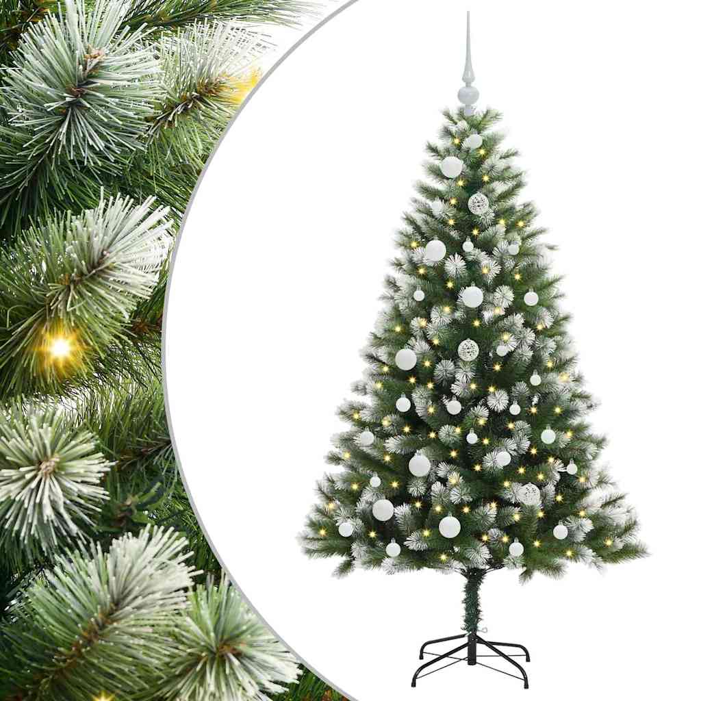 Umělý Sklápěcí Vánoční Stromeček S Flokovaným Sněhem 150 Cm