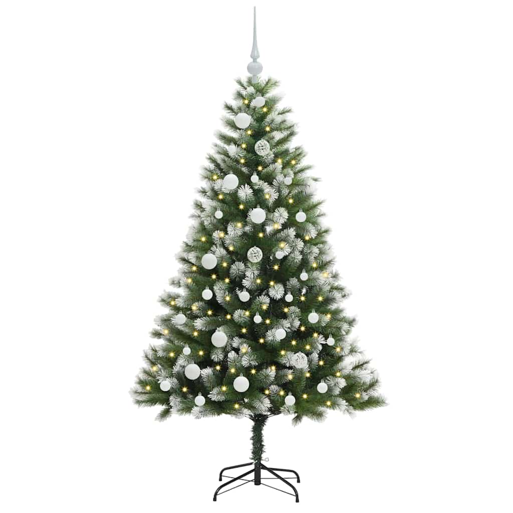 Umělý Sklápěcí Vánoční Stromeček S Flokovaným Sněhem 150 Cm