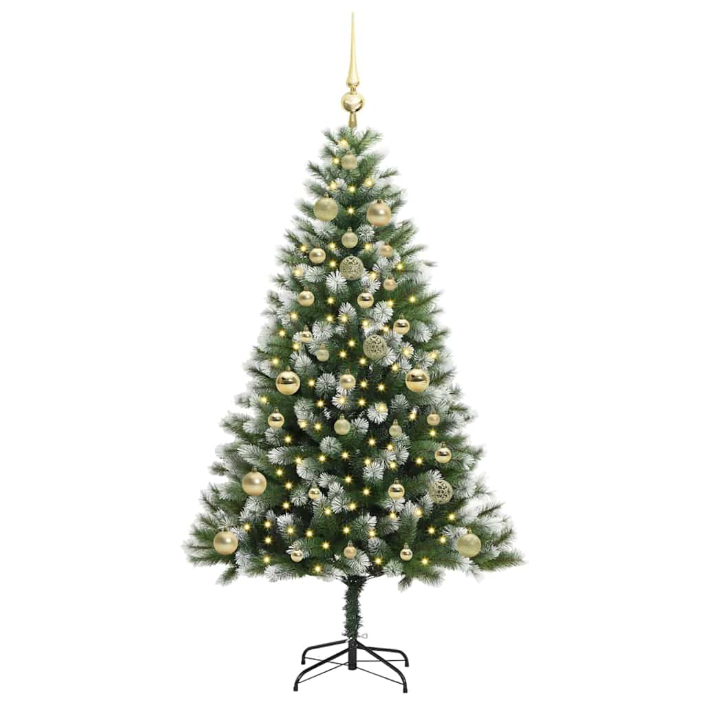 Umělý Sklápěcí Vánoční Stromeček S Flokovaným Sněhem 150 Cm
