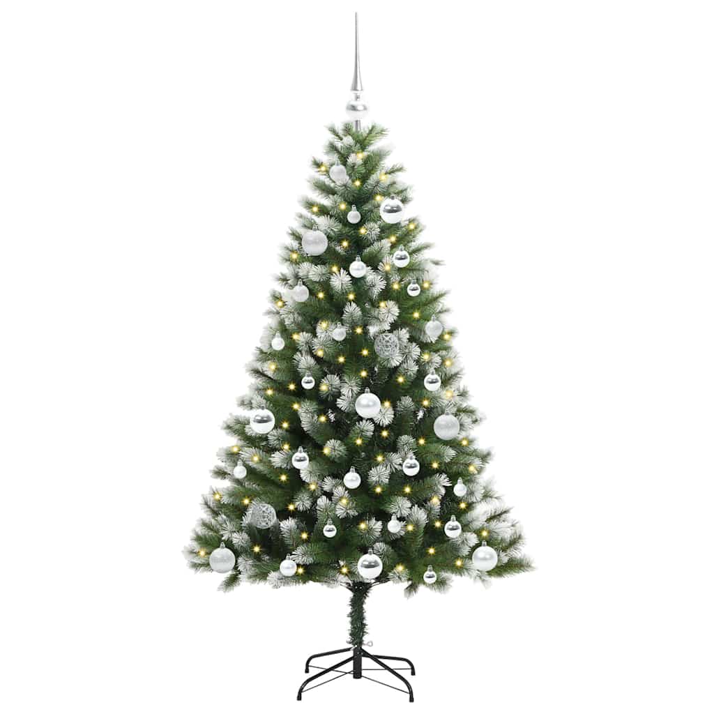 Umělý Sklápěcí Vánoční Stromeček S Flokovaným Sněhem 150 Cm