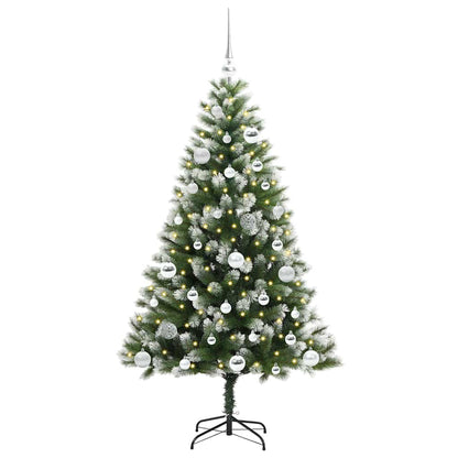 Umělý Sklápěcí Vánoční Stromeček S Flokovaným Sněhem 150 Cm