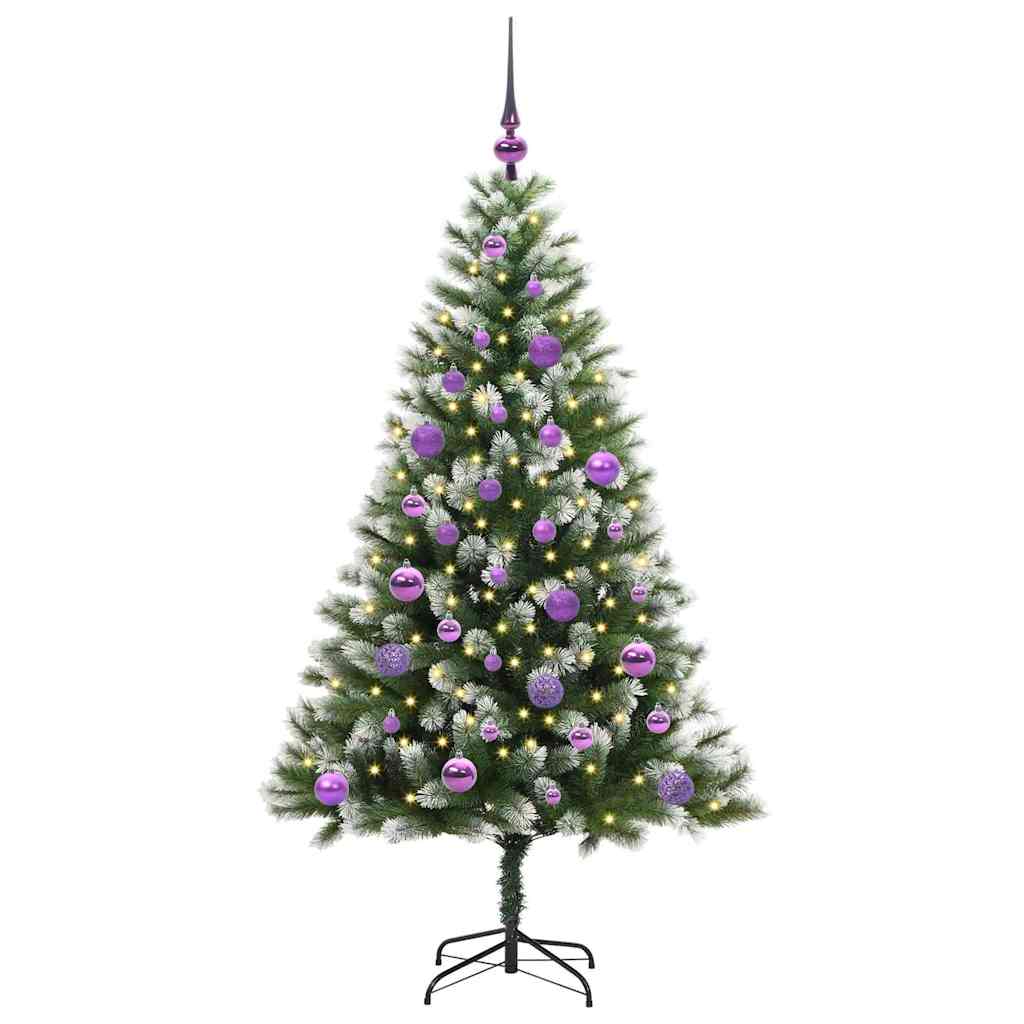 Umělý Sklápěcí Vánoční Stromeček S Flokovaným Sněhem 150 Cm