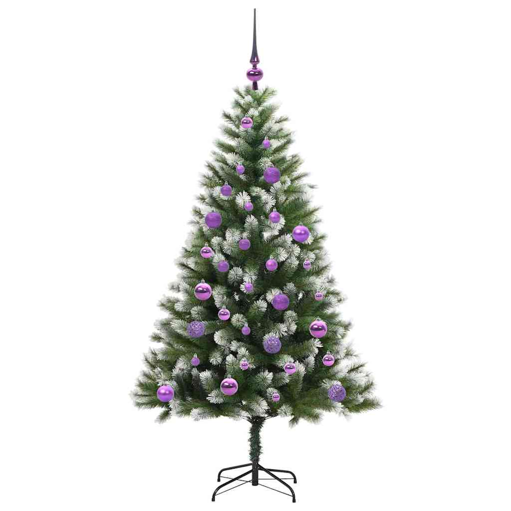 Umělý Sklápěcí Vánoční Stromeček S Flokovaným Sněhem 150 Cm