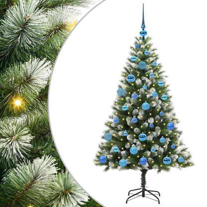 Umělý Sklápěcí Vánoční Stromeček S Flokovaným Sněhem 150 Cm