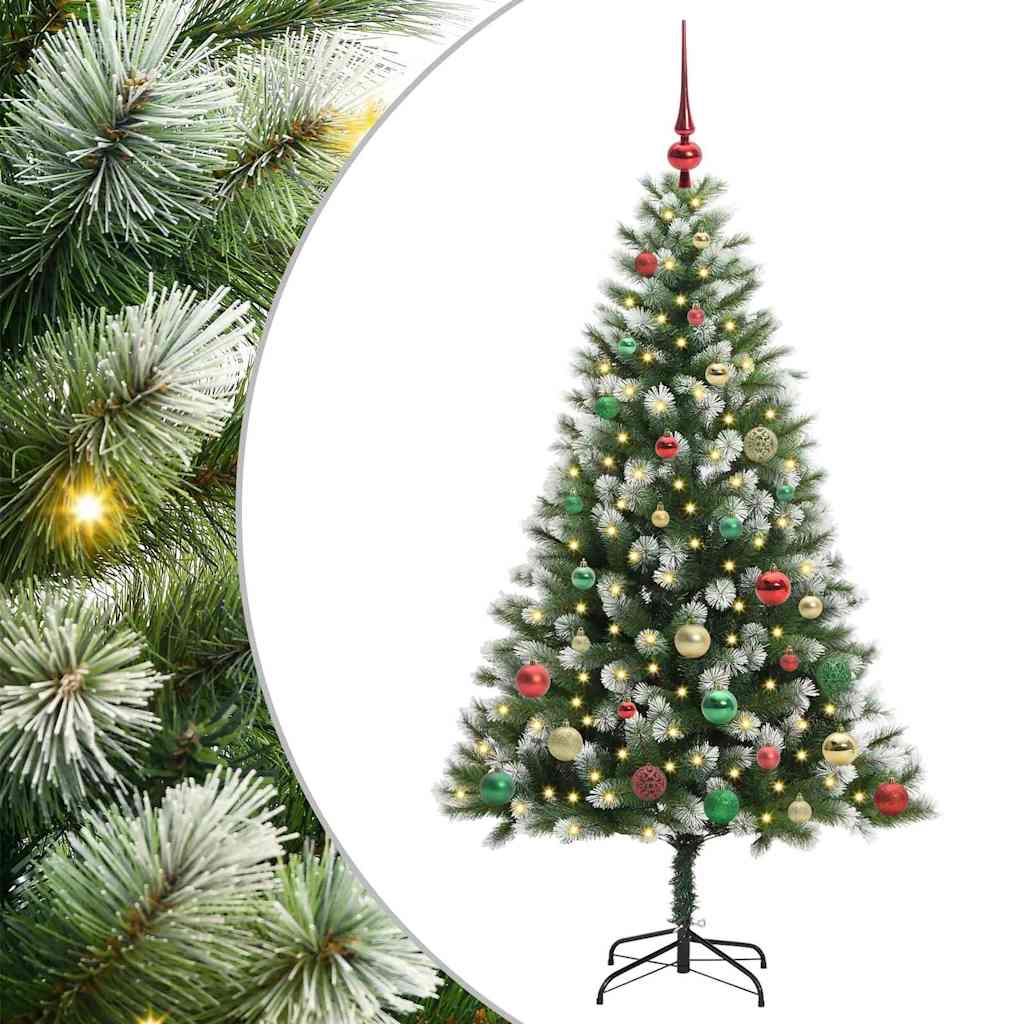 Umělý Sklápěcí Vánoční Stromeček S Flokovaným Sněhem 150 Cm