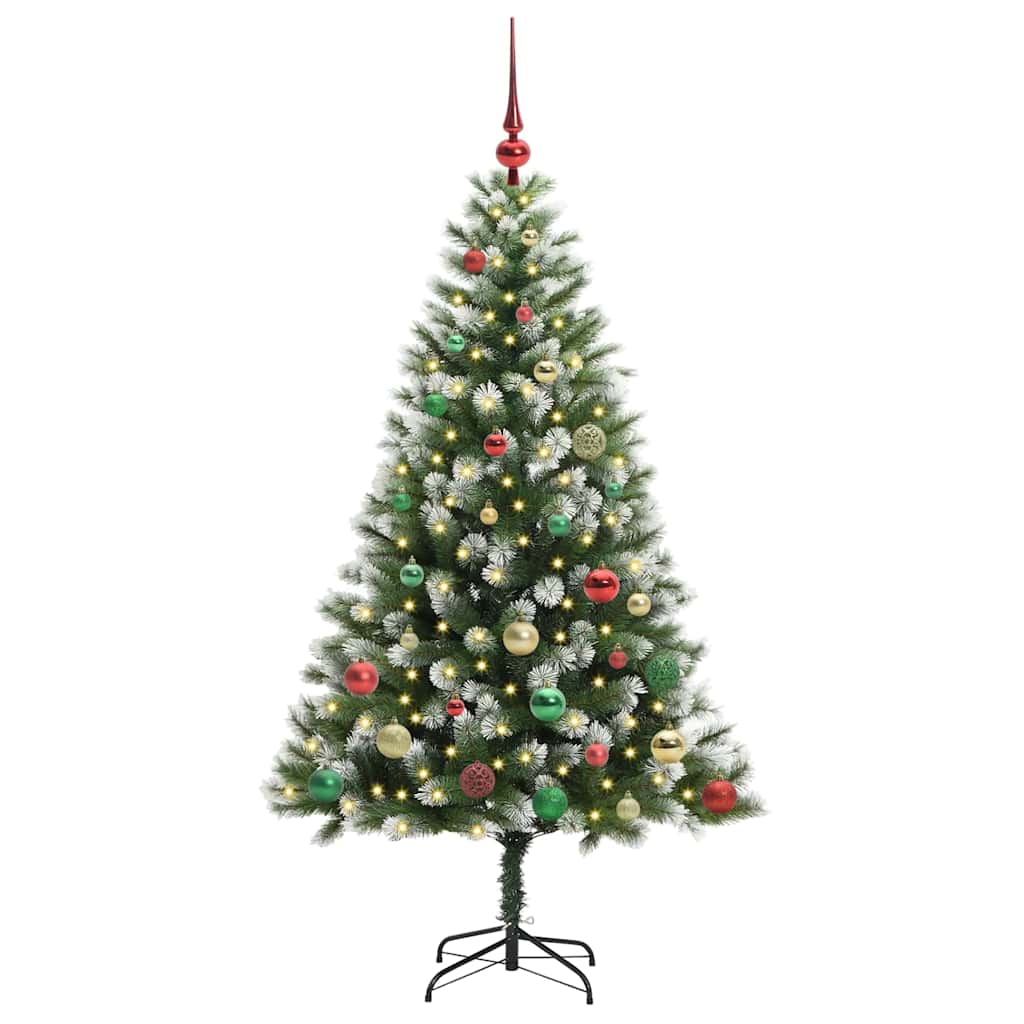 Umělý Sklápěcí Vánoční Stromeček S Flokovaným Sněhem 150 Cm