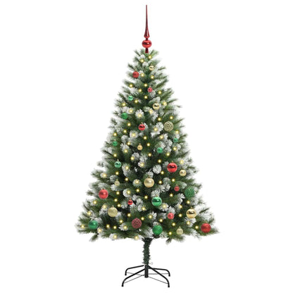 Umělý Sklápěcí Vánoční Stromeček S Flokovaným Sněhem 150 Cm