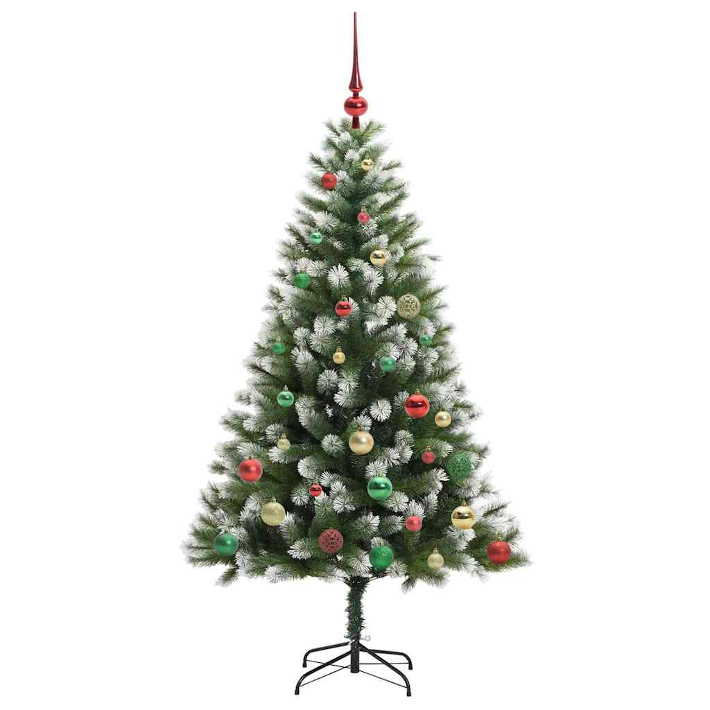 Umělý Sklápěcí Vánoční Stromeček S Flokovaným Sněhem 150 Cm