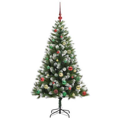 Umělý Sklápěcí Vánoční Stromeček S Flokovaným Sněhem 150 Cm