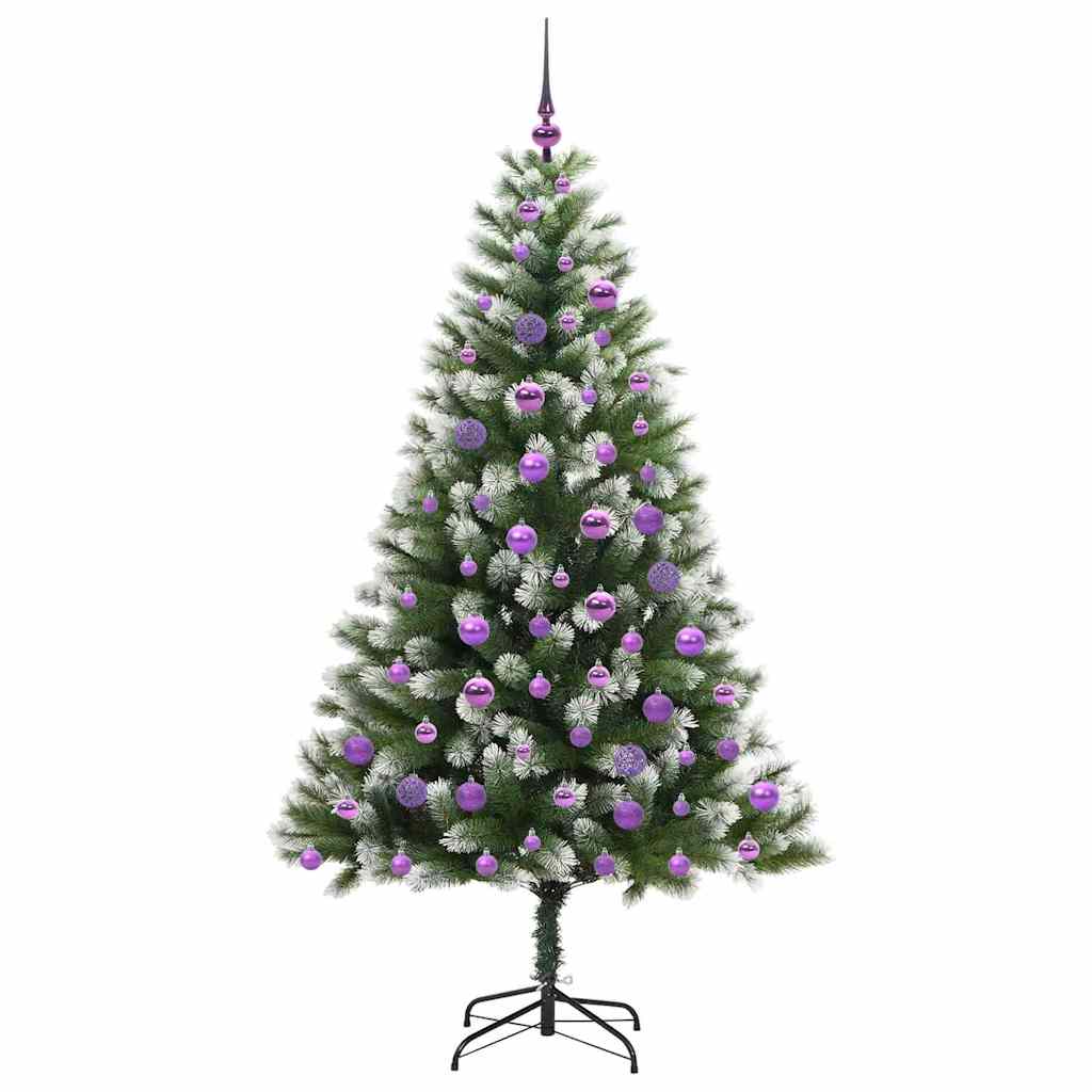 Umělý Sklápěcí Vánoční Stromeček S Flokovaným Sněhem 180 Cm