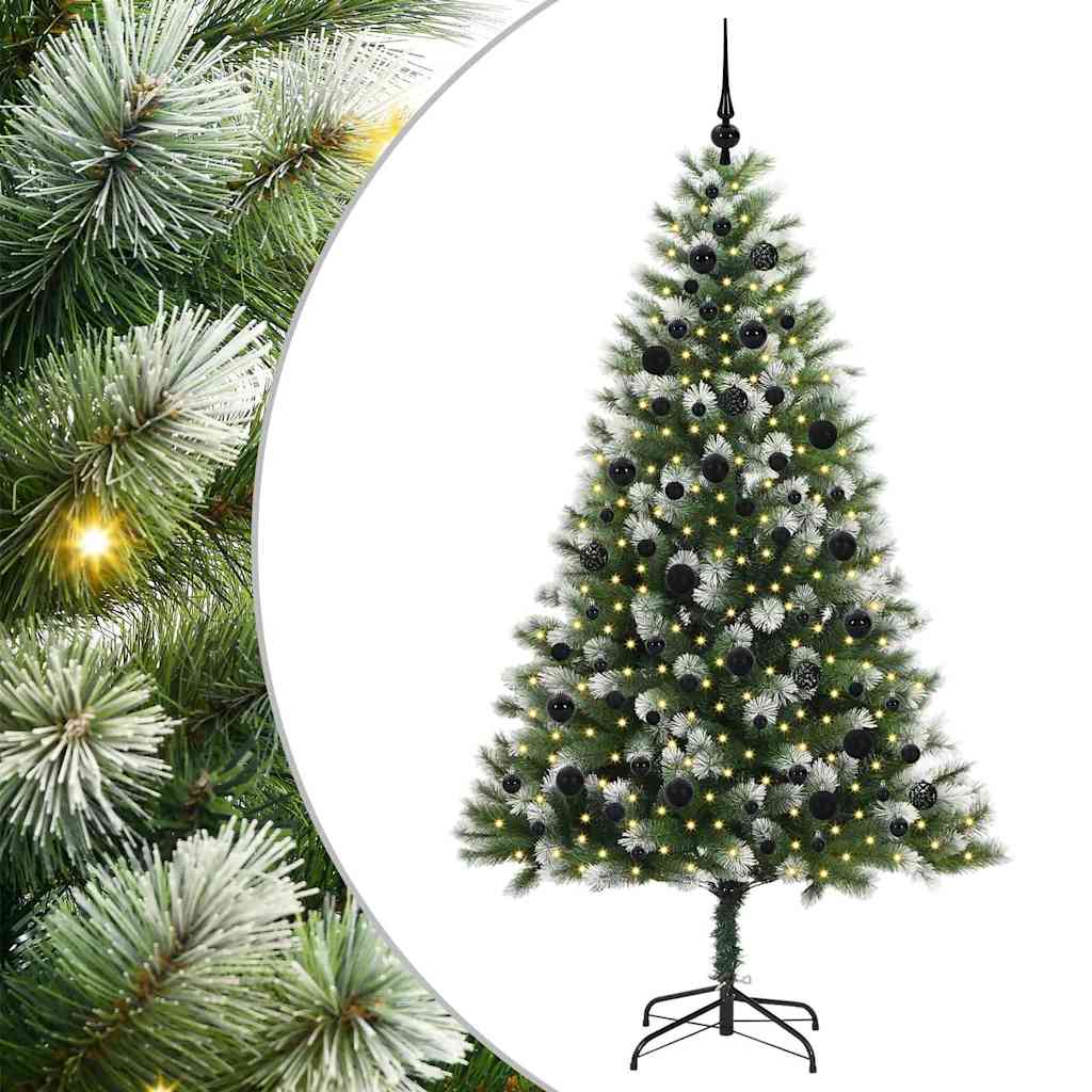 Umělý Sklápěcí Vánoční Stromeček S Flokovaným Sněhem 210 Cm