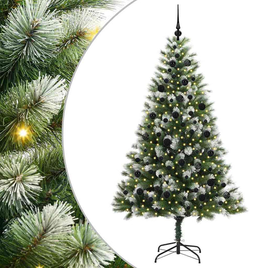 Umělý Sklápěcí Vánoční Stromeček S Flokovaným Sněhem 210 Cm