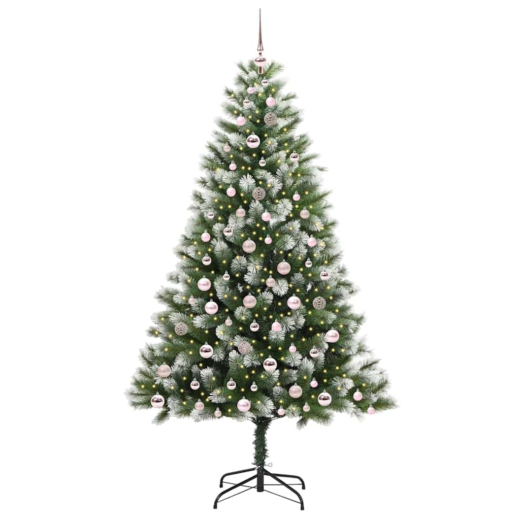 Umělý Sklápěcí Vánoční Stromeček S Flokovaným Sněhem 210 Cm