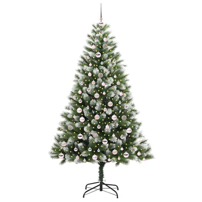 Umělý Sklápěcí Vánoční Stromeček S Flokovaným Sněhem 210 Cm