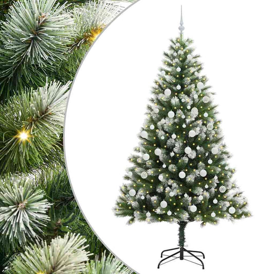 Umělý Sklápěcí Vánoční Stromeček S Flokovaným Sněhem 210 Cm