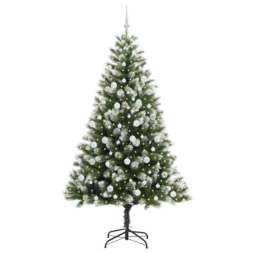Umělý Sklápěcí Vánoční Stromeček S Flokovaným Sněhem 210 Cm