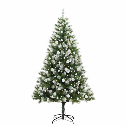 Umělý Sklápěcí Vánoční Stromeček S Flokovaným Sněhem 210 Cm