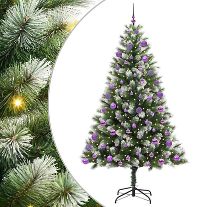 Umělý Sklápěcí Vánoční Stromeček S Flokovaným Sněhem 210 Cm