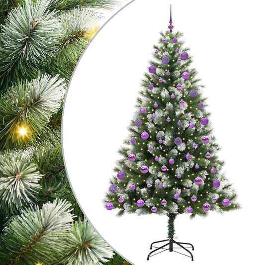 Umělý Sklápěcí Vánoční Stromeček S Flokovaným Sněhem 210 Cm