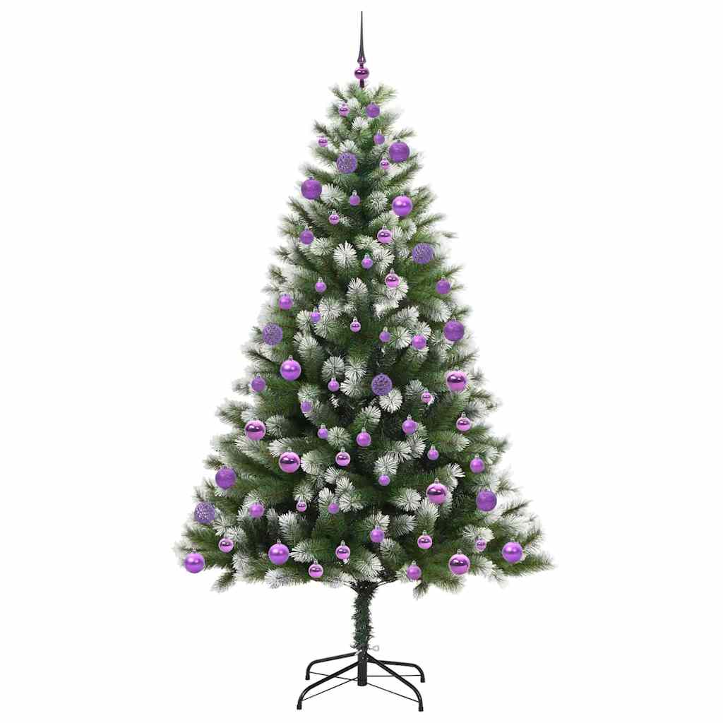 Umělý Sklápěcí Vánoční Stromeček S Flokovaným Sněhem 210 Cm
