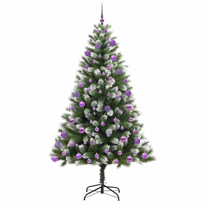 Umělý Sklápěcí Vánoční Stromeček S Flokovaným Sněhem 210 Cm