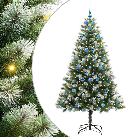 Umělý Sklápěcí Vánoční Stromeček S Flokovaným Sněhem 210 Cm