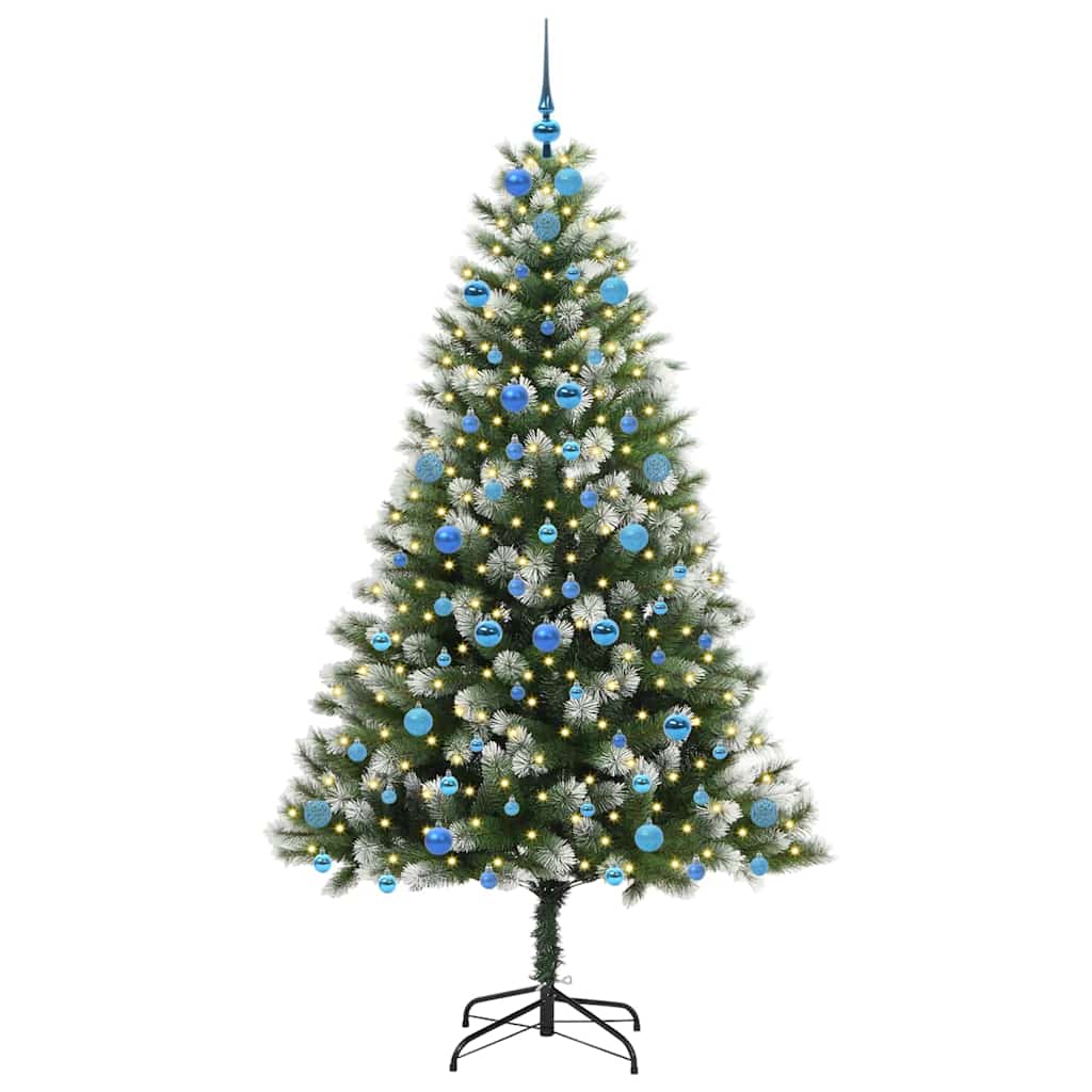 Umělý Sklápěcí Vánoční Stromeček S Flokovaným Sněhem 210 Cm