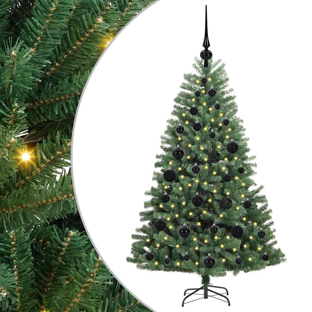 Umělý Skládací Vánoční Strom S Stojanem Zelená 120 Cm Pvc A Kov