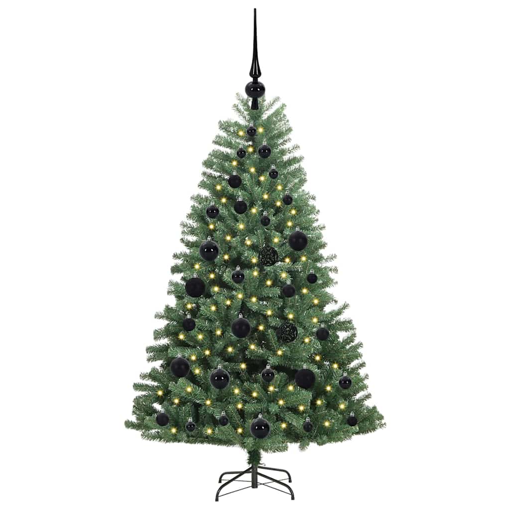 Umělý Skládací Vánoční Strom S Stojanem Zelená 120 Cm Pvc A Kov