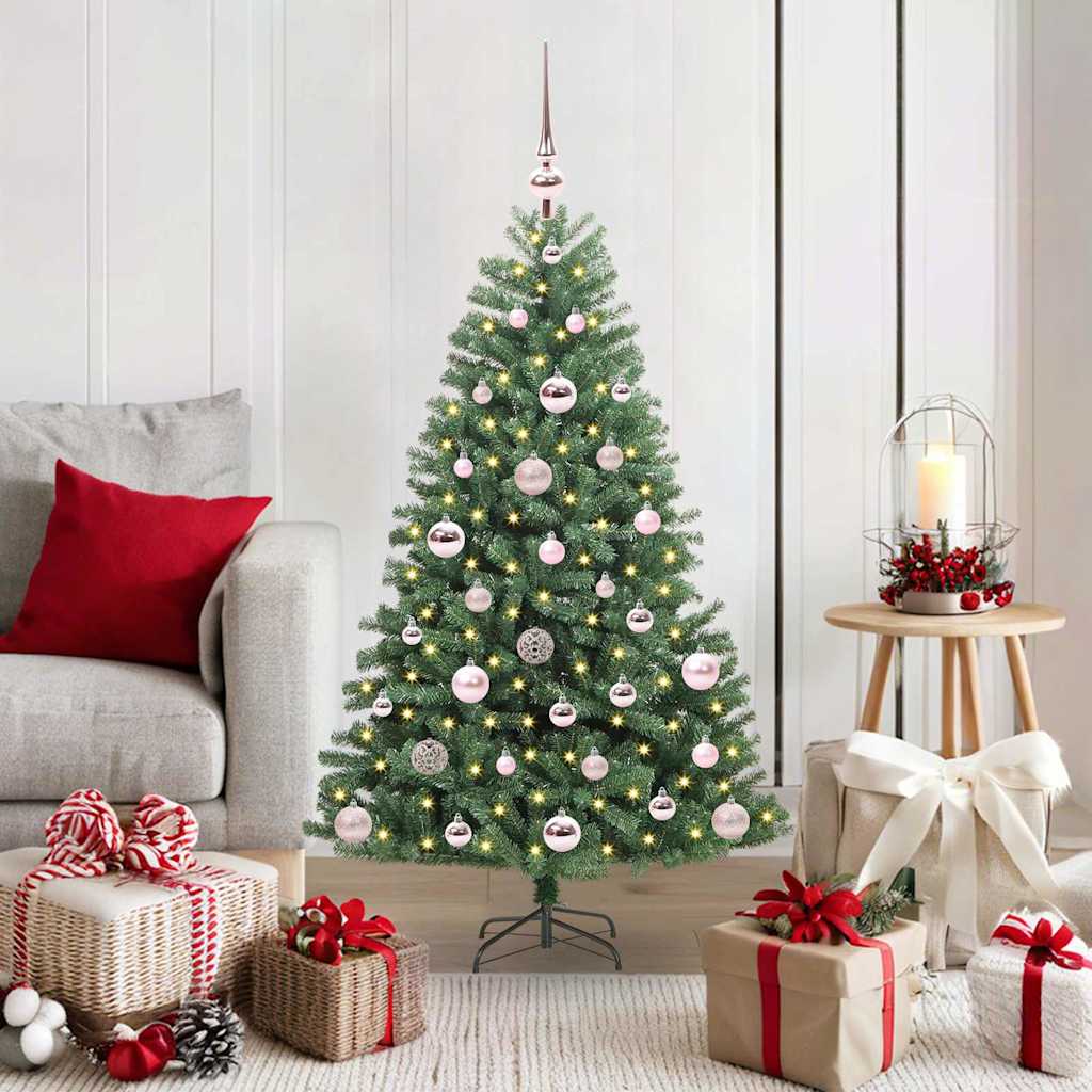 Umělý Skládací Vánoční Strom S Stojanem Zelená 120 Cm Pvc A Kov