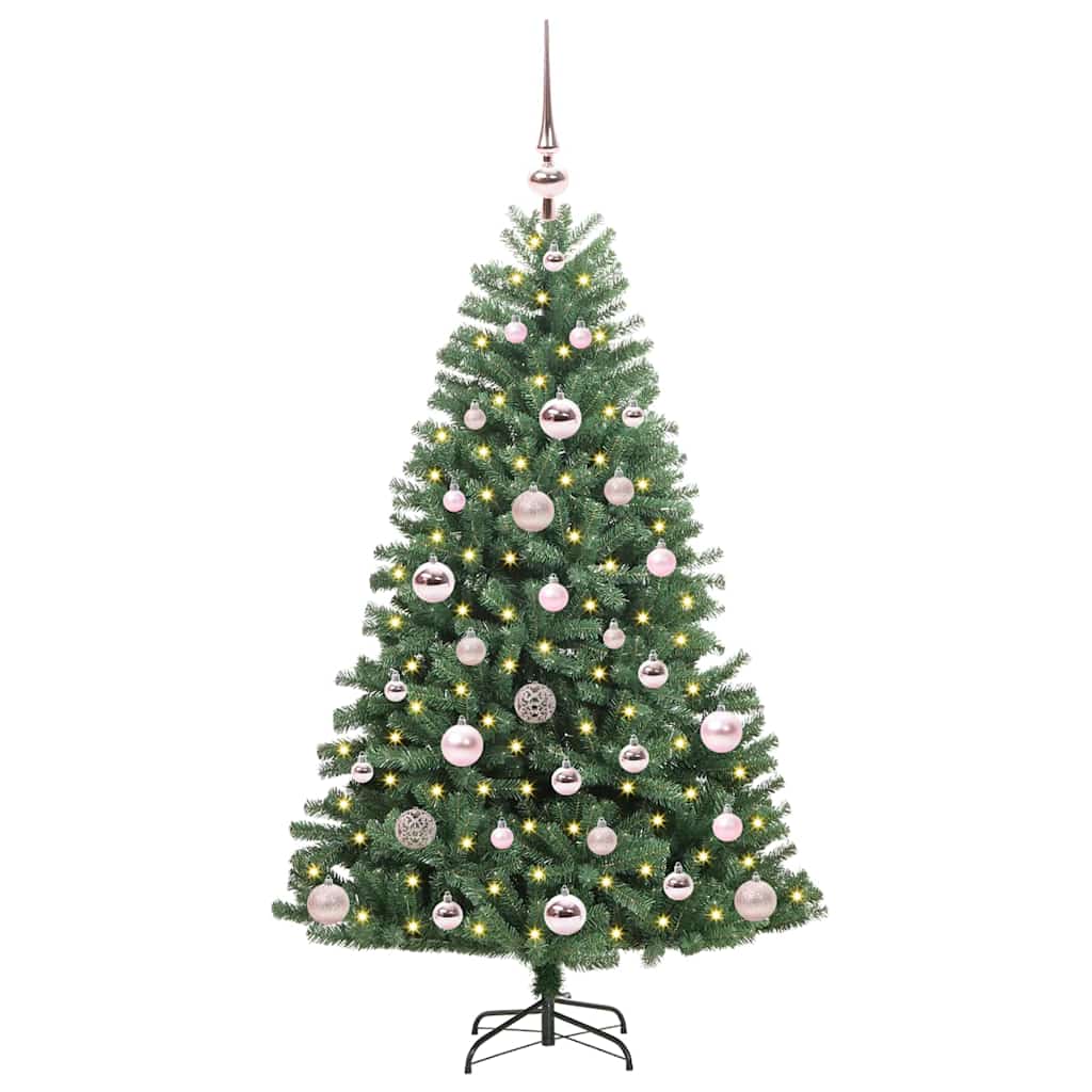 Umělý Skládací Vánoční Strom S Stojanem Zelená 120 Cm Pvc A Kov