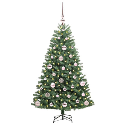 Umělý Skládací Vánoční Strom S Stojanem Zelená 120 Cm Pvc A Kov