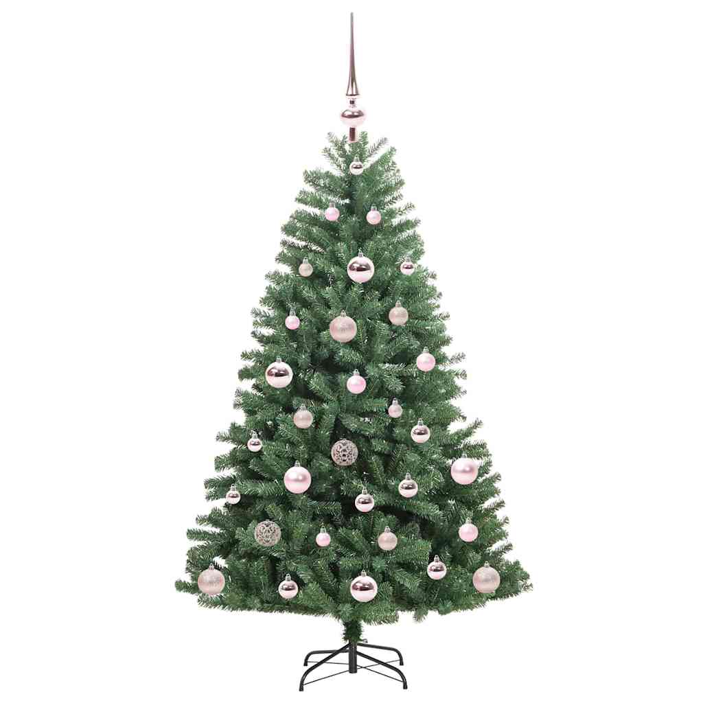 Umělý Skládací Vánoční Strom S Stojanem Zelená 120 Cm Pvc A Kov