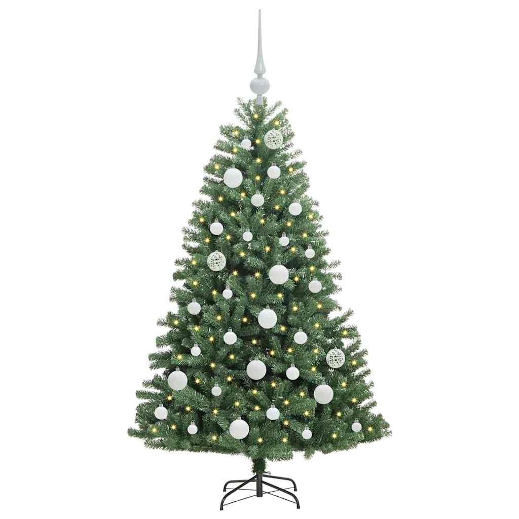 Umělý Skládací Vánoční Strom S Stojanem Zelená 120 Cm Pvc A Kov