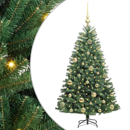 Umělý Skládací Vánoční Strom S Stojanem Zelená 120 Cm Pvc A Kov