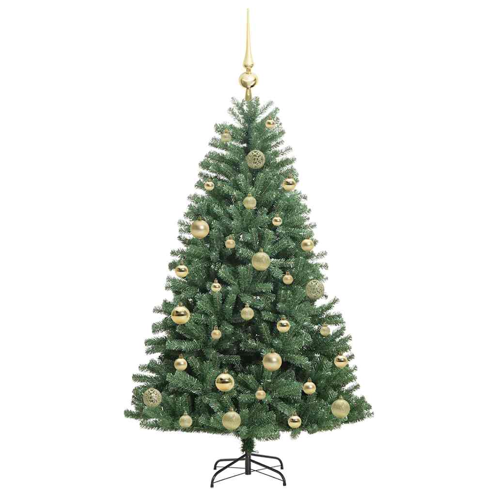 Umělý Skládací Vánoční Strom S Stojanem Zelená 120 Cm Pvc A Kov