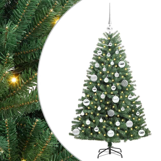 Umělý Skládací Vánoční Strom S Stojanem Zelená 120 Cm Pvc A Kov