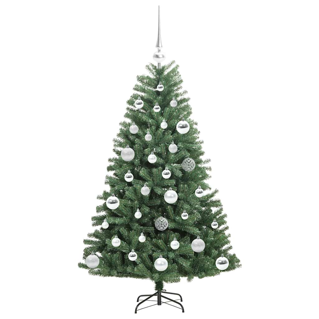 Umělý Skládací Vánoční Strom S Stojanem Zelená 120 Cm Pvc A Kov
