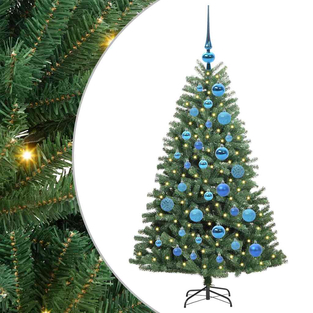 Umělý Skládací Vánoční Strom S Stojanem Zelená 120 Cm Pvc A Kov