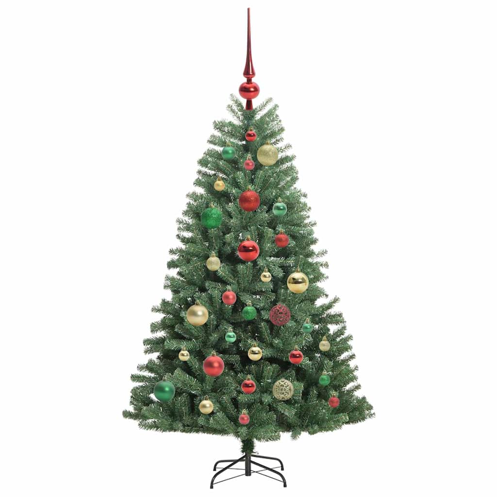 Umělý Skládací Vánoční Strom S Stojanem Zelená 120 Cm Pvc A Kov
