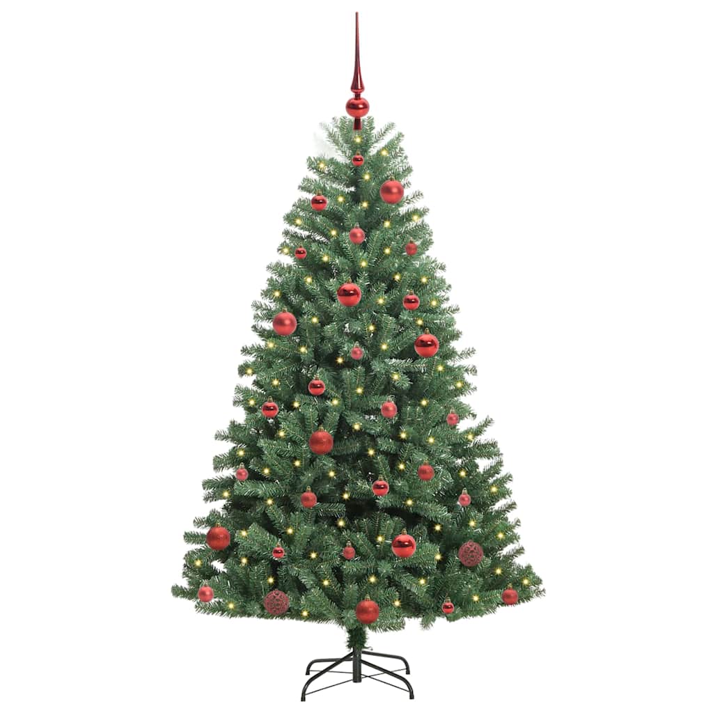 Umělý Skládací Vánoční Strom S Stojanem Zelená 150 Cm Pvc A Kov