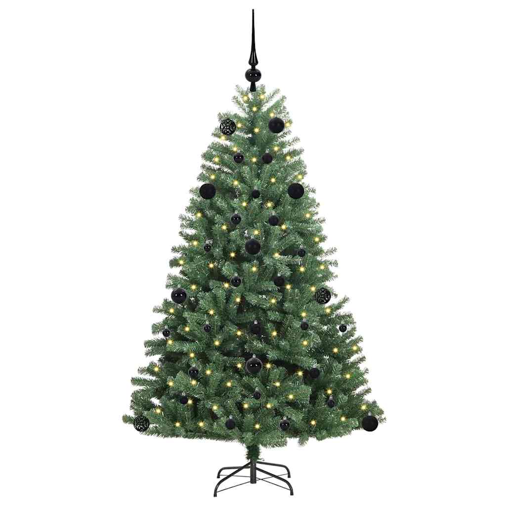 Umělý Skládací Vánoční Strom S Stojanem Zelená 150 Cm Pvc A Kov