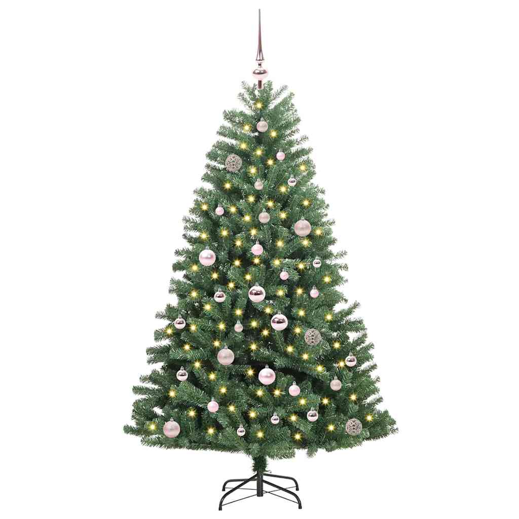 Umělý Skládací Vánoční Strom S Stojanem Zelená 150 Cm Pvc A Kov