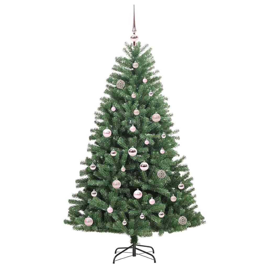 Umělý Skládací Vánoční Strom S Stojanem Zelená 150 Cm Pvc A Kov