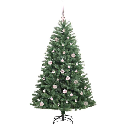 Umělý Skládací Vánoční Strom S Stojanem Zelená 150 Cm Pvc A Kov