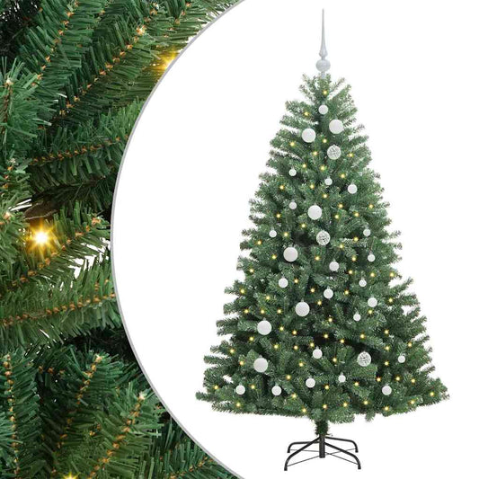 Umělý Skládací Vánoční Strom S Stojanem Zelená 150 Cm Pvc A Kov