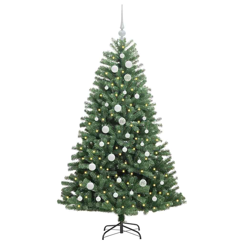 Umělý Skládací Vánoční Strom S Stojanem Zelená 150 Cm Pvc A Kov