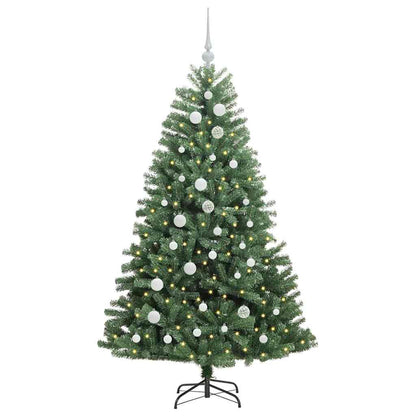 Umělý Skládací Vánoční Strom S Stojanem Zelená 150 Cm Pvc A Kov