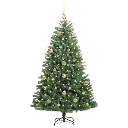 Umělý Skládací Vánoční Strom S Stojanem Zelená 150 Cm Pvc A Kov